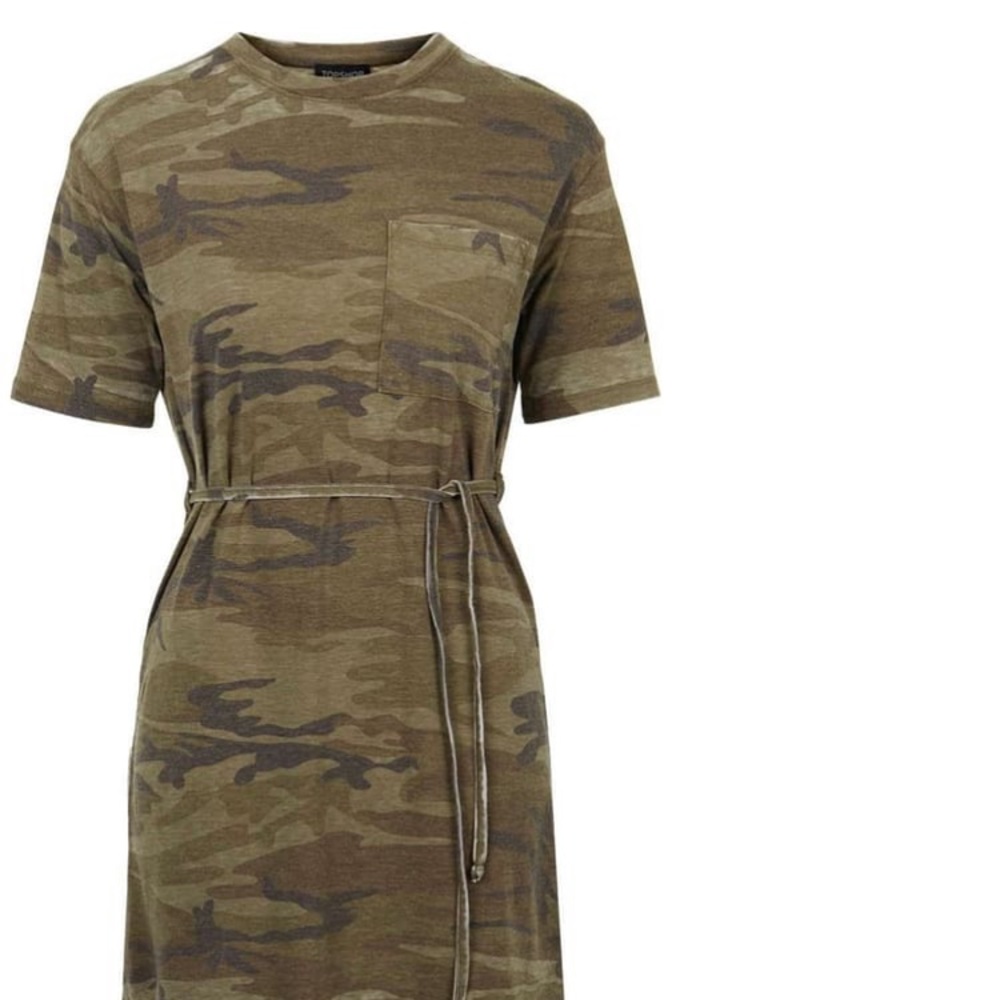 Topshop camo dress